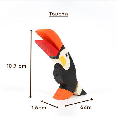 Birds Wooden Figurine Set – Neem Wood Montessori Toys – Wooden Toys on Brown Living™. SKU: allbird. Img 5.