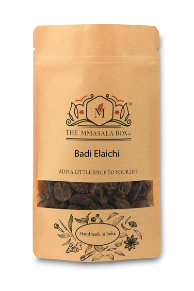 Black Cardamom (Elaichi) – Aromatic Whole Spice for Rich Cooking – Seasonings & Spices on Brown Living™. SKU: 00G. Img 1.