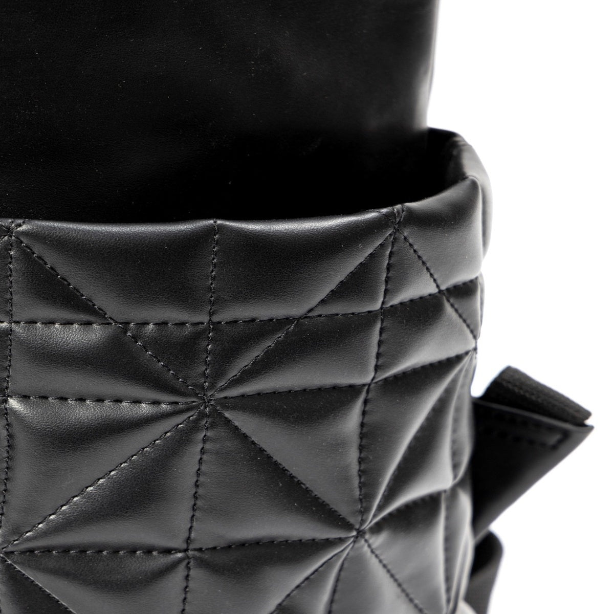 Black Noir Vegan Leather Bagpack – Backpacks on Brown Living™. SKU: BPGH2025 - 4001. Img 9.