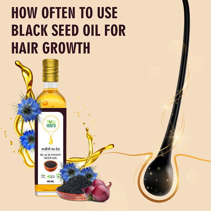 Black Onion Seed Oil | Control Hair Fall | Acne Treatment | 60ml | Kalonji oil | Verified Sustainable by Brown Living™