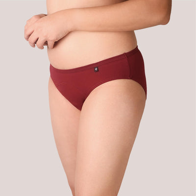Black & Red Lite Period Underwear | Leakproof Combo (Pack of 2) – Womens Underwear on Brown Living™. SKU: Q1036-XS. Img 1.