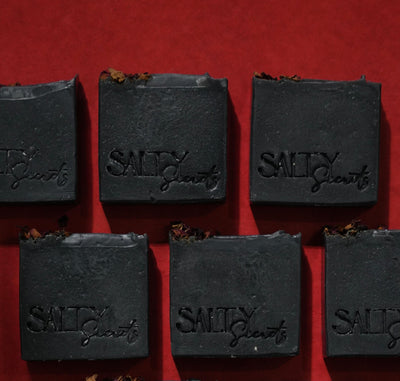 Black Rose Bar Soap | Handmade Scented Bath Soap for Luxurious Care – Body Soap on Brown Living™. SKU: SLTYSECRT-05. Img 1.