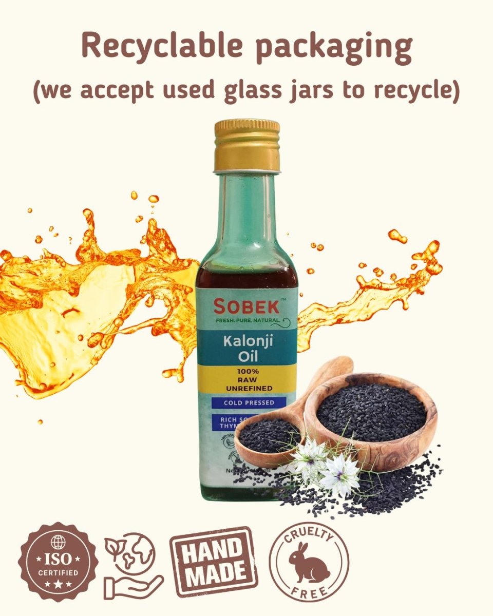 Black Seed Kalonji Cold Pressed Oil 100 ml – Hair Oil by Sobek Naturals available on Brown Living™. Coconut Oil . SKU: SOB - OIL - 2. Img 4.