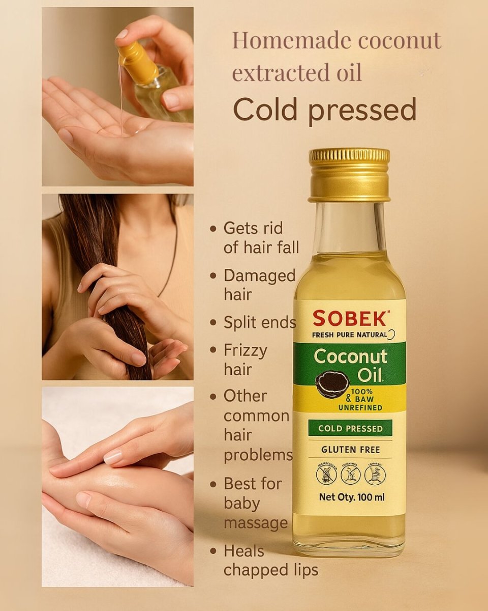Black Seed Kalonji Cold Pressed Oil 100 ml – Hair Oil by Sobek Naturals available on Brown Living™. Coconut Oil . SKU: SOB - OIL - 2. Img 10.