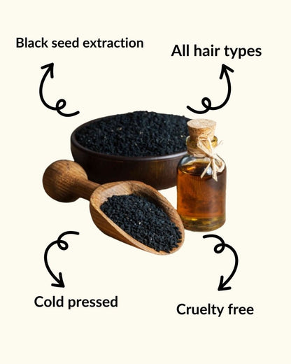 Black Seed Kalonji Cold Pressed Oil 100 ml – Hair Oil by Sobek Naturals available on Brown Living™. Coconut Oil . SKU: SOB - OIL - 2. Img 3.