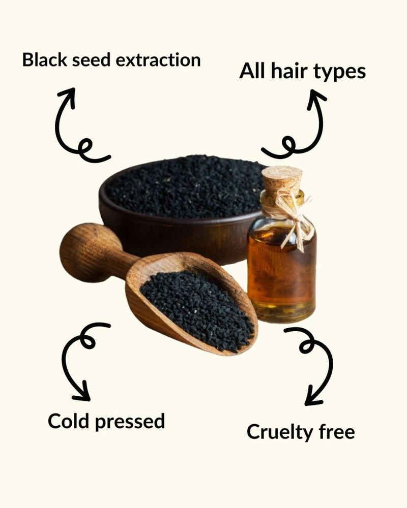 Black Seed Kalonji Cold Pressed Oil 100 ml | Verified Sustainable Hair Oil on Brown Living™