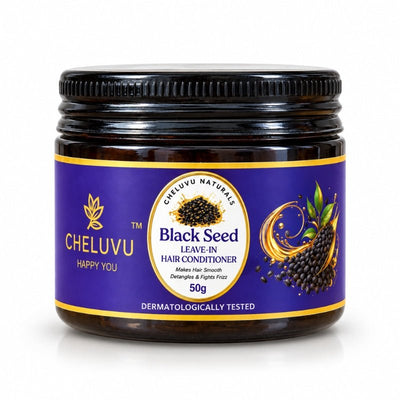 Black Seed Leave-In Hair Conditioner for Frizz Control – Hair Conditioner on Brown Living™. SKU: CH-0150. Img 1.