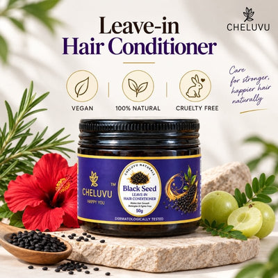 Black Seed Leave-In Hair Conditioner for Frizz Control – Hair Conditioner on Brown Living™. SKU: CH-0150. Img 3.