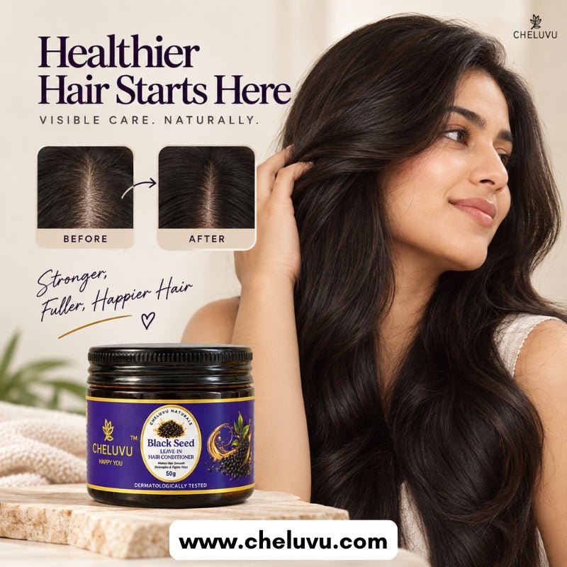 Black Seed Leave-In Hair Conditioner for Frizz Control – Hair Conditioner on Brown Living™. SKU: CH-0150. Img 6.