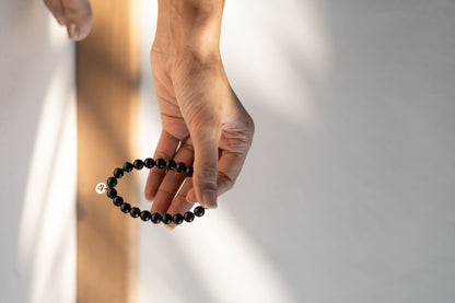 Black Tourmaline Bracelet | Handmade Healing Crystal Jewelry – Womens Bracelets by Rā The Studio available on Brown Living™. . SKU: RA - BLT. Img 2.