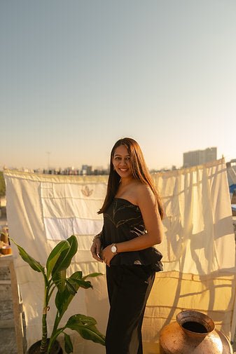 Black Tube Top With Golden Gilded Details | Strapless Party Wear – Womens Top on Brown Living™. SKU: TU01. Img 2.