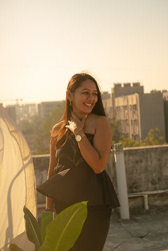 Black Tube Top With Golden Gilded Details | Strapless Party Wear – Womens Top on Brown Living™. SKU: TU01. Img 1.