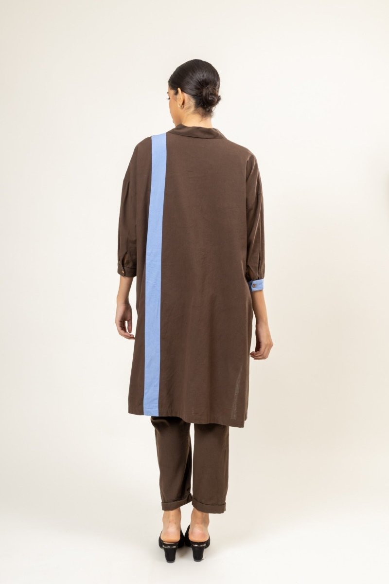 Blake Brown Upcycled Cotton Tunic | Verified Sustainable by Brown Living™