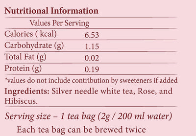 Bloom Blush White Tea | Silver Needle Hibiscus Rose Blend – Tea on Brown Living™. SKU: TM_BB. Img 7.