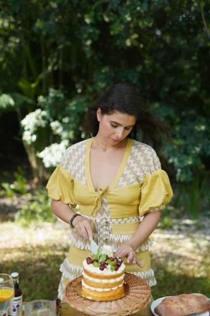 Bloom Dress - Mustard - Hemp Tencel | Verified Sustainable by Brown Living™