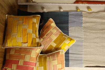 Bloom Pillow Covers (Set of 4) | Floral Home Décor Cushion Covers – Covers & Inserts on Brown Living™. SKU: C04. Img 1.