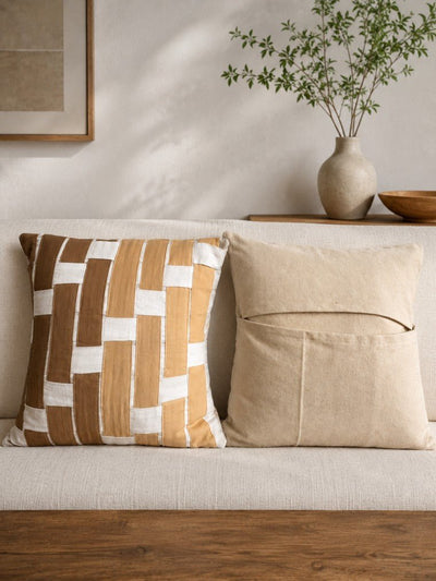 Bloom Pillow Covers (Set of 4) | Floral Home Décor Cushion Covers – Covers & Inserts on Brown Living™. SKU: PC101. Img 9.