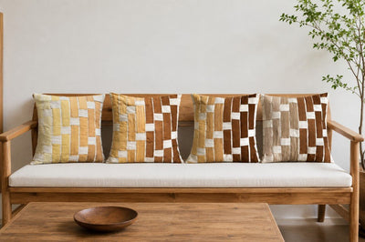 Bloom Pillow Covers (Set of 4) | Floral Home Décor Cushion Covers – Covers & Inserts on Brown Living™. SKU: PC102. Img 6.