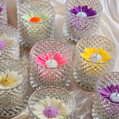 Blooming Daisy Scented Soy Wax Candle - Pack of 1 – Candles & Fragrances on Brown Living™. SKU: BL_ASC_BD. Img 1.