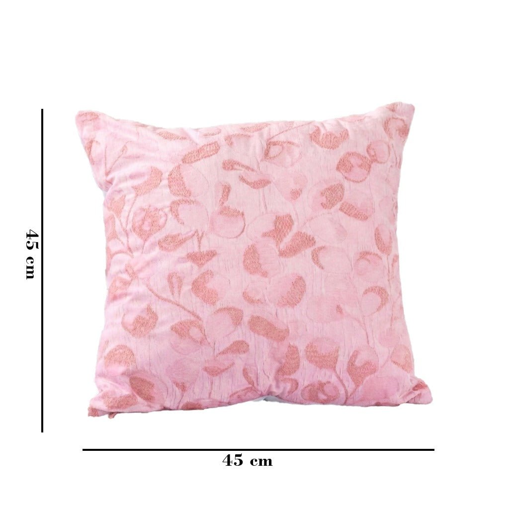 Blossom Dream Floral Cushion | Soft Decorative Accent Cushion – Pillow on Brown Living™. SKU: TEE-25737. Img 2.