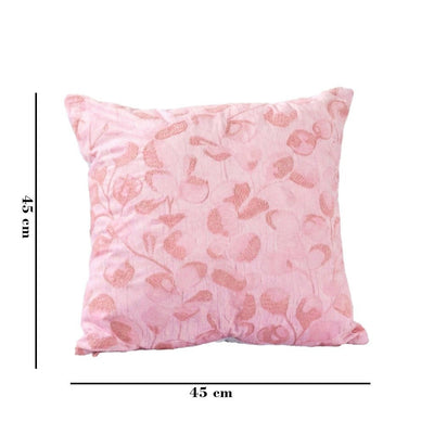 Blossom Dream Floral Cushion | Soft Decorative Accent Cushion – Pillow on Brown Living™. SKU: TEE-25737. Img 2.