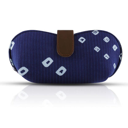 Blue Bandhani Sunglass Cover | Handcrafted & Stylish Protection | Verified Sustainable by Brown Living™