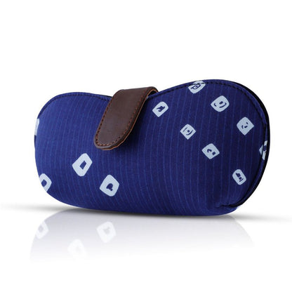 Blue Bandhani Sunglass Cover | Handcrafted & Stylish Protection | Verified Sustainable by Brown Living™