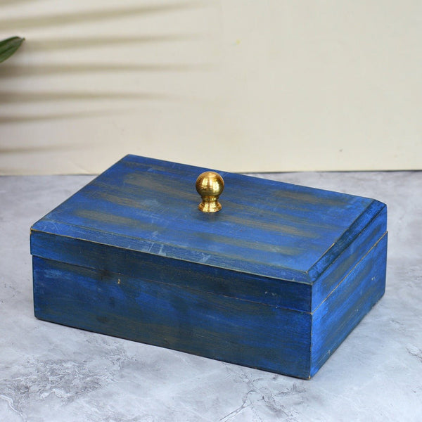 Blue Knob Mango Wood Box | Verified Sustainable by Brown Living™