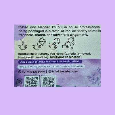 Blue Moon Butterfly Pea & Lavender Tea – Liver Detox & Digestion– 50g – Tea on Brown Living™. SKU: BMTin50New. Img 10.