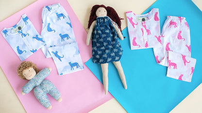 Blue Panther - Unisex Kids Cotton Nightwear | Verified Sustainable by Brown Living™