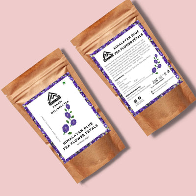 Blue Pea Butterfly Petals – Natural Herbal Tea & Vibrant Infusion – Tea on Brown Living™. SKU: BPBP-25. Img 2.