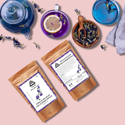 Blue Pea Butterfly Petals – Natural Herbal Tea & Vibrant Infusion – Tea on Brown Living™. SKU: BPBP-25. Img 6.