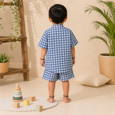 Blue Skies Cotton Co-Ord Set for Kids | Soft & Breathable Matching Set – Kids Daywear Sets on Brown Living™. SKU: TCC-SW26-20-1. Img 5.