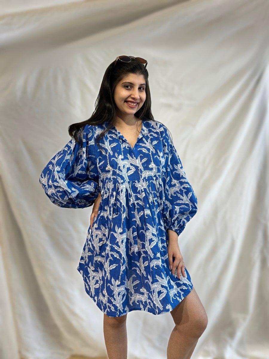 Blue Tiger Oversized Dress – Womens Dress by Bloc'D by JBH available on Brown Living™. Onesize . SKU: BOTW006. Img 1.