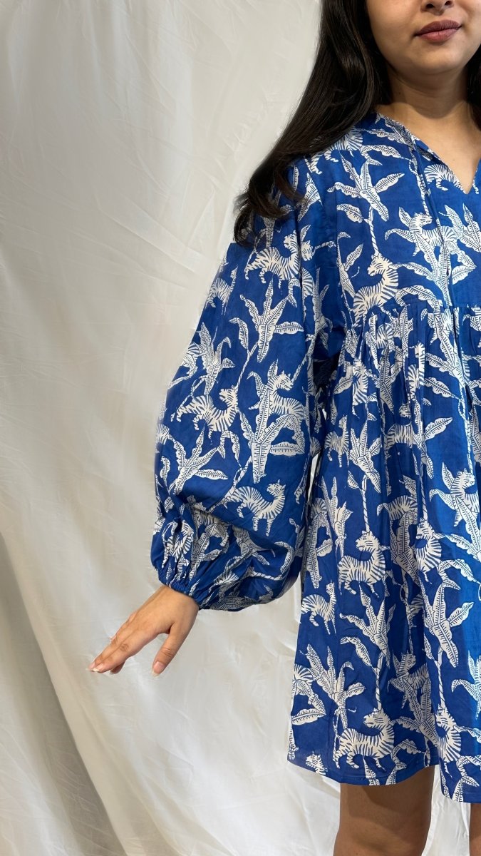 Blue Tiger Oversized Dress – Womens Dress by Bloc'D by JBH available on Brown Living™. Onesize . SKU: BOTW006. Img 2.