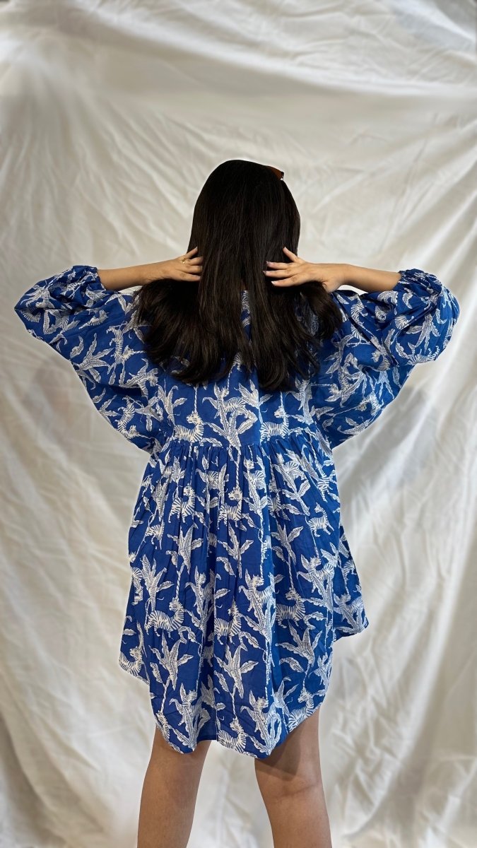 Blue Tiger Oversized Dress – Womens Dress by Bloc'D by JBH available on Brown Living™. Onesize . SKU: BOTW006. Img 3.
