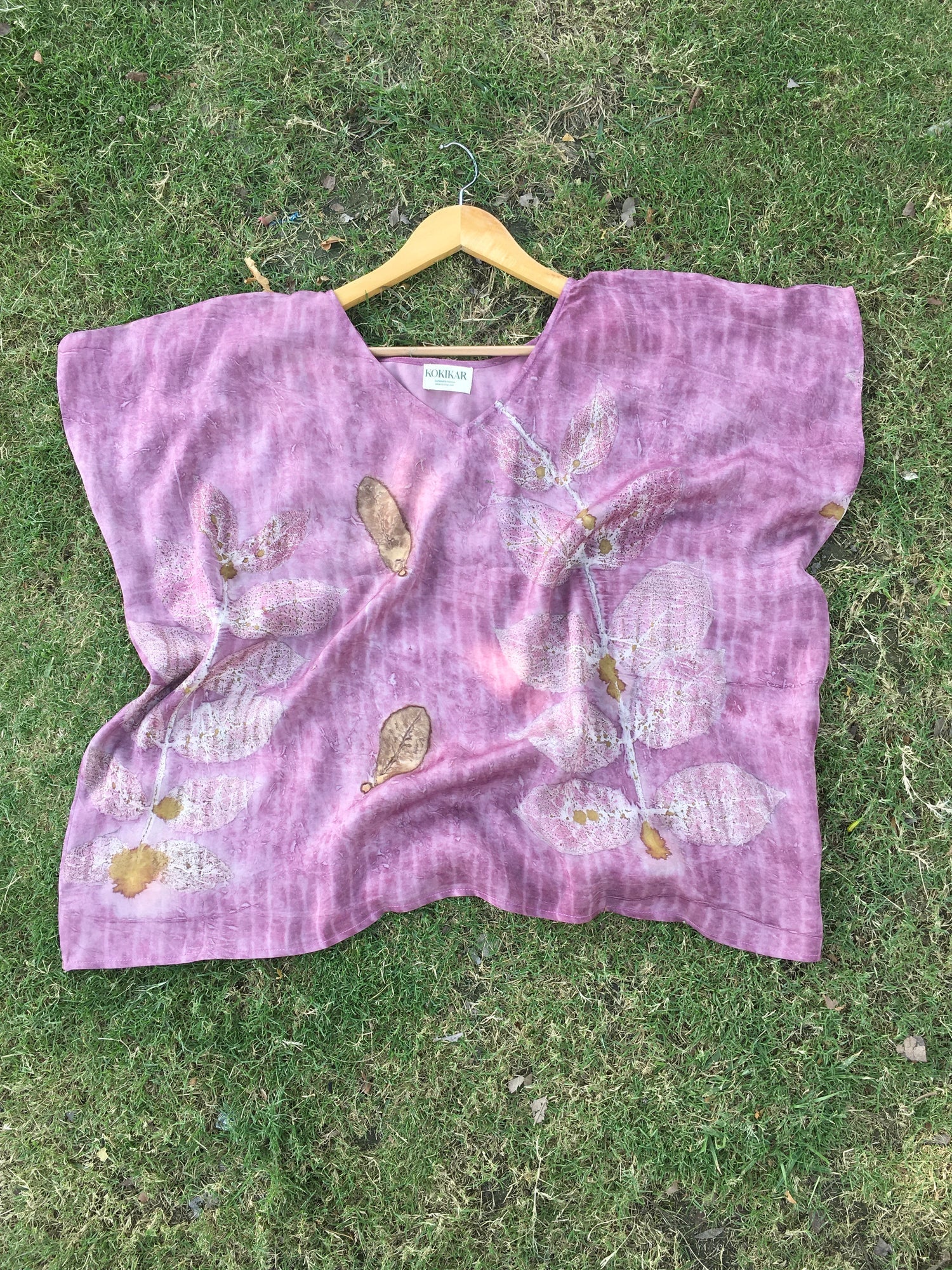 Blush Kaftan Flared Top for Women Relaxed Fit – Womens Top on Brown Living™. SKU: Fst1. Img 2.