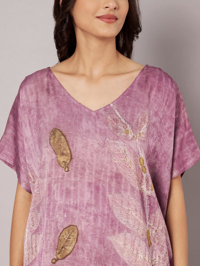 Blush Kaftan Flared Top for Women Relaxed Fit – Womens Top on Brown Living™. SKU: Fst1. Img 7.