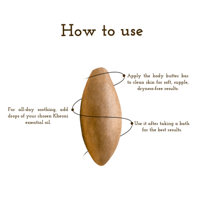 Body Butter Bar | Natural Moisturizer for Dry Skin – Lotions & Moisturizers on Brown Living™. SKU: KHKKBB-001. Img 5.