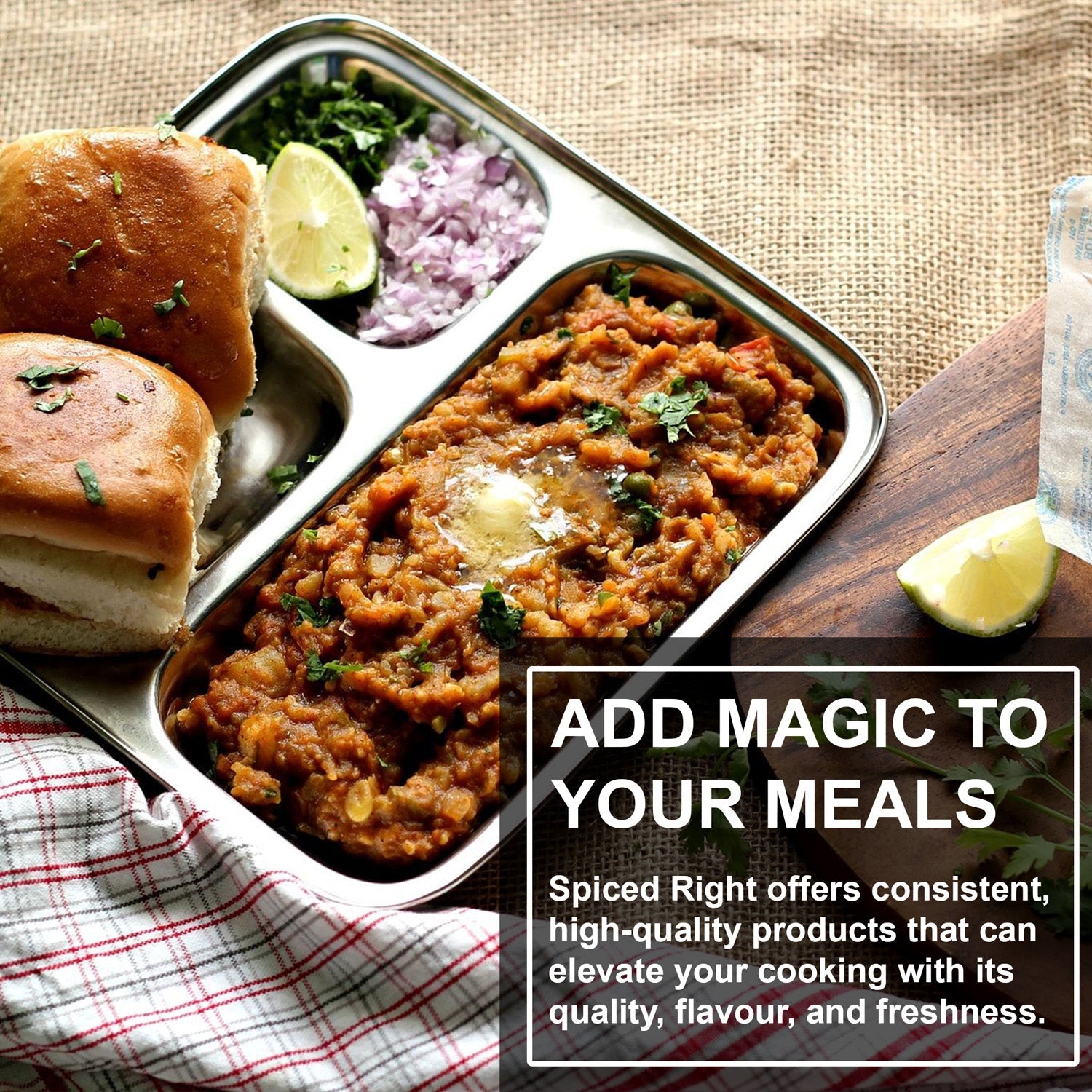 Bombay Pav Bhaji Masala - Mumbai Street Food, No Fillers – Seasonings & Spices on Brown Living™. SKU: SRPB. Img 7.