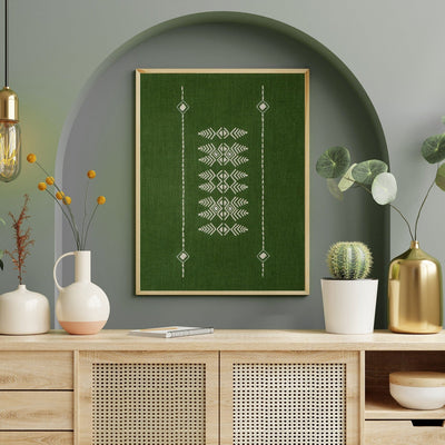 Boro Tribe Wall Art 12x14 Inches | Unframed Handmade Tribal Decor – Wall Decor on Brown Living™. SKU: UD00000185. Img 1.