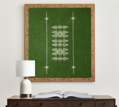 Boro Tribe Wall Art 12x14 Inches | Unframed Handmade Tribal Decor – Wall Decor on Brown Living™. SKU: UD00000185. Img 3.