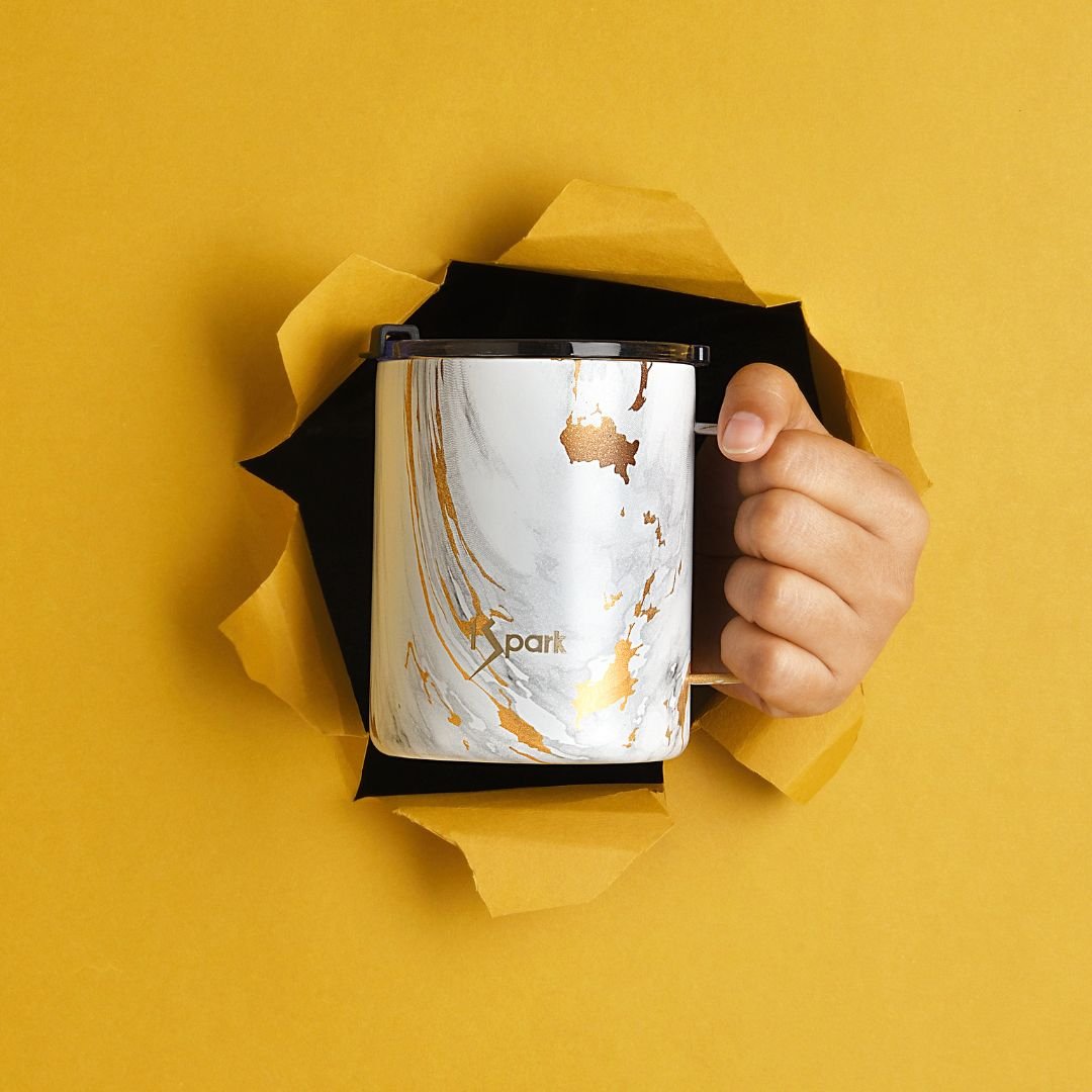 Boss Triple Insulated Steel Mug | 4H Hot & 10H Cold – Mugs on Brown Living™. SKU: BTM-Tropical. Img 11.