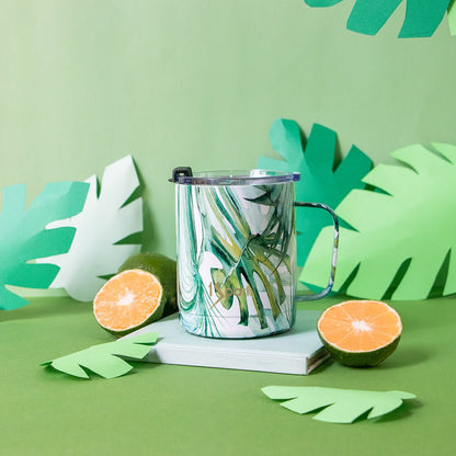 Boss Triple Insulated Steel Mug | 4H Hot & 10H Cold – Mugs on Brown Living™. SKU: BTM-Tropical. Img 5.