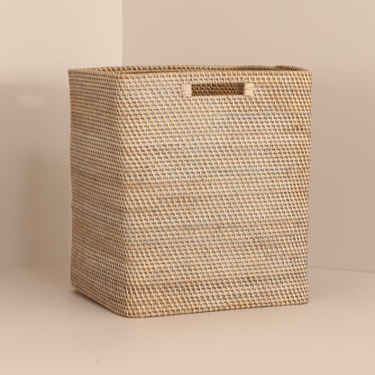 Boston Basket – Natural Handmade Storage Basket – Baskets & Boxes on Brown Living™. SKU: BostonBasketGrey. Img 7.