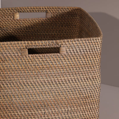 Boston Basket – Natural Handmade Storage Basket – Baskets & Boxes on Brown Living™. SKU: BostonBasketGrey. Img 8.