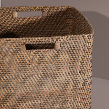 Boston Basket – Natural Handmade Storage Basket – Baskets & Boxes on Brown Living™. SKU: BostonBasketGrey. Img 8.