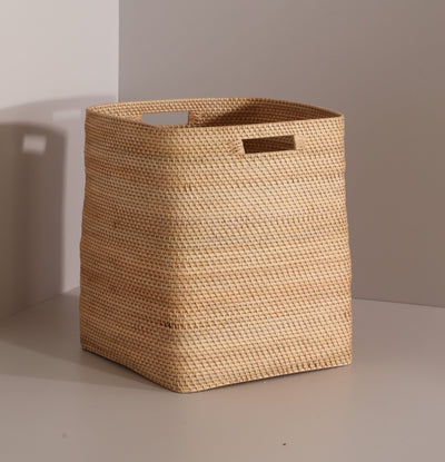 Boston Basket – Natural Handmade Storage Basket – Baskets & Boxes on Brown Living™. SKU: BostonBasketNatural. Img 3.