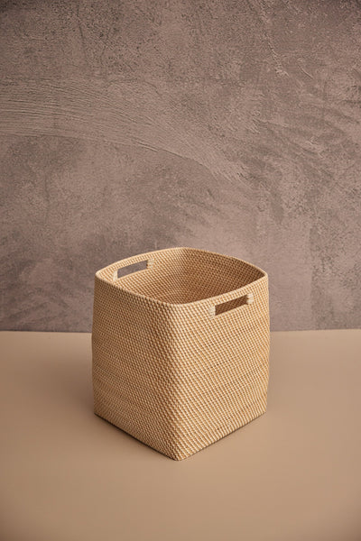 Boston Basket – Natural Handmade Storage Basket – Baskets & Boxes on Brown Living™. SKU: BostonBasketwhite. Img 11.