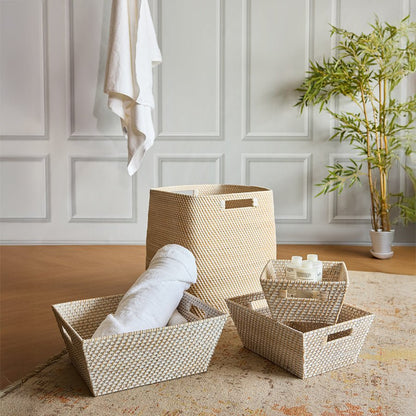 Boston Basket – Natural Handmade Storage Basket – Baskets & Boxes on Brown Living™. SKU: BostonBasketwhite. Img 10.